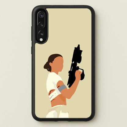 Leia With Gun  - Star Wars Phone Case for Huawei P20 Pro