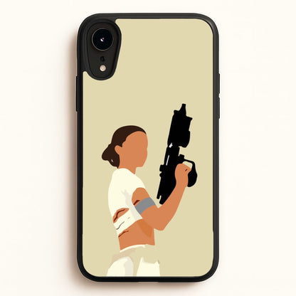 Leia With Gun  - Star Wars Phone Case for iPhone XR