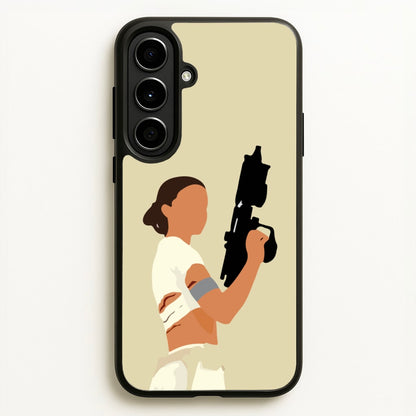 Leia With Gun  - Star Wars Phone Case for Galaxy A56