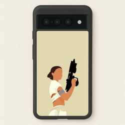 Leia With Gun  - Star Wars Phone Case for Google Pixel 7 Pro