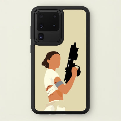 Leia With Gun  - Star Wars Phone Case for Galaxy S20 Ultra