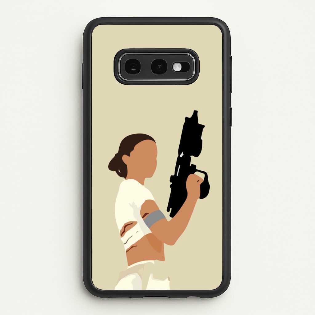 Leia With Gun  - Star Wars Phone Case for Galaxy S10e