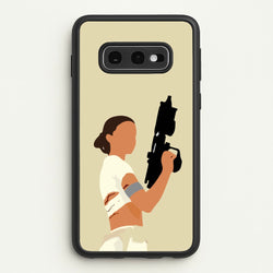 Leia With Gun  - Star Wars Phone Case for Galaxy S10e