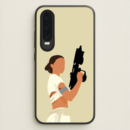 Leia With Gun  - Star Wars Phone Case for Huawei P30