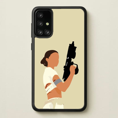 Leia With Gun  - Star Wars Phone Case for Galaxy A71