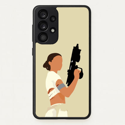 Leia With Gun  - Star Wars Phone Case for Galaxy A53