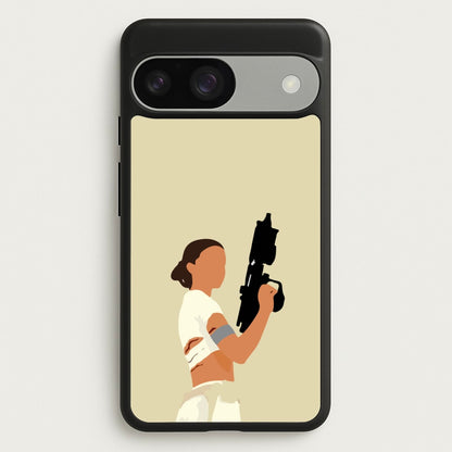 Leia With Gun  - Star Wars Phone Case for Google Pixel 9 / 9 Pro