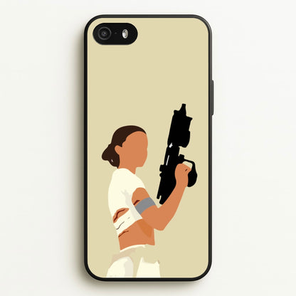 Leia With Gun  - Star Wars Phone Case for iPhone 5 / 5s / SE 2016