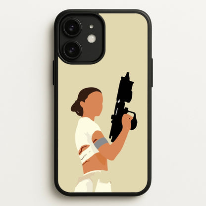 Leia With Gun  - Star Wars Phone Case for iPhone 11