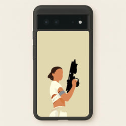Leia With Gun  - Star Wars Phone Case for Google Pixel 6