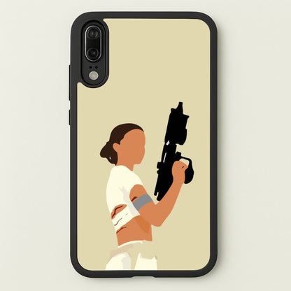 Leia With Gun  - Star Wars Phone Case for Huawei P20