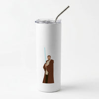 Kenobi Blue Lightsaber Skinny Tumbler