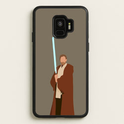 Kenobi Blue Lightsaber  - Star Wars Phone Case for Galaxy S9