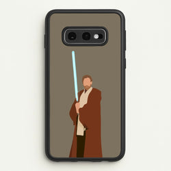 Kenobi Blue Lightsaber  - Star Wars Phone Case for Galaxy S10e