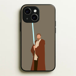 Kenobi Blue Lightsaber  - Star Wars Phone Case for iPhone 15 Plus