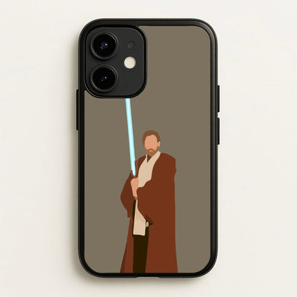 Kenobi Blue Lightsaber  - Star Wars Phone Case for iPhone 12 Mini
