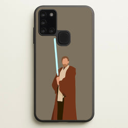 Kenobi Blue Lightsaber  - Star Wars Phone Case for Galaxy A21s