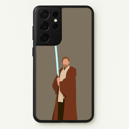 Kenobi Blue Lightsaber  - Star Wars Phone Case for Galaxy S21 Ultra