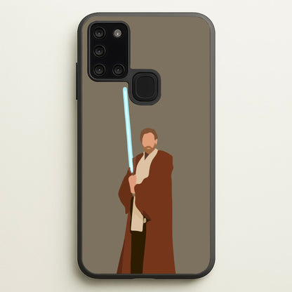 Kenobi Blue Lightsaber  - Star Wars Phone Case for Galaxy A21s