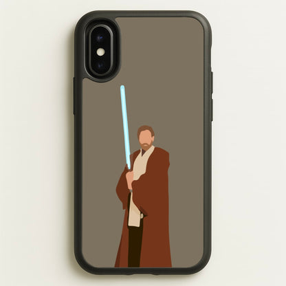 Kenobi Blue Lightsaber  - Star Wars Phone Case for iPhone X / XS