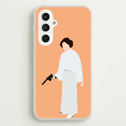 Leia Faceless With Gun  - Star Wars Phone Case for Galaxy S23FE