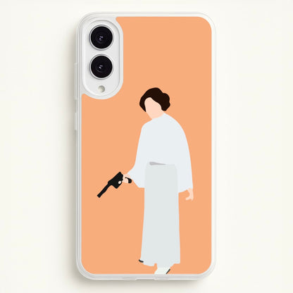 Leia Faceless With Gun  - Star Wars Phone Case for Galaxy S25 Edge