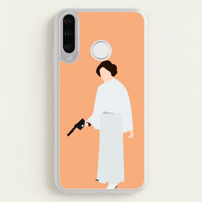 Leia Faceless With Gun  - Star Wars Phone Case for Huawei P30 Lite