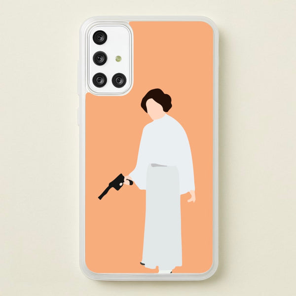 Leia Faceless With Gun  - Star Wars Phone Case for Galaxy A71