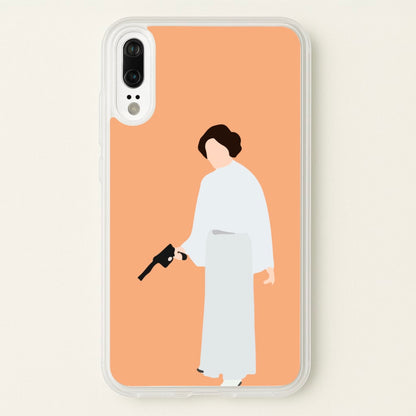 Leia Faceless With Gun  - Star Wars Phone Case for Huawei P20