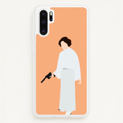 Leia Faceless With Gun  - Star Wars Phone Case for Huawei P30 Pro