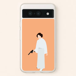 Leia Faceless With Gun  - Star Wars Phone Case for Google Pixel 8