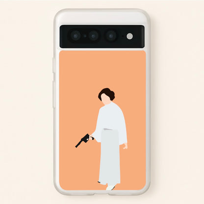 Leia Faceless With Gun  - Star Wars Phone Case for Google Pixel 7 Pro