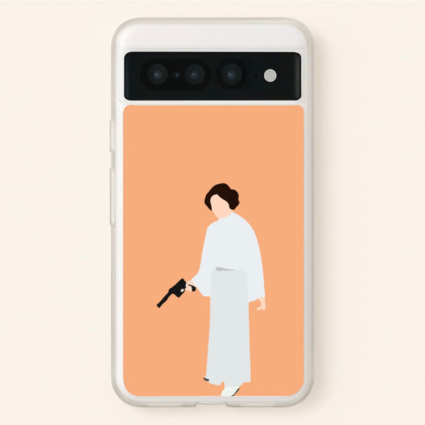 Leia Faceless With Gun  - Star Wars Phone Case for Google Pixel 7 Pro