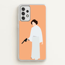 Leia Faceless With Gun  - Star Wars Phone Case for Galaxy A52 / A52s
