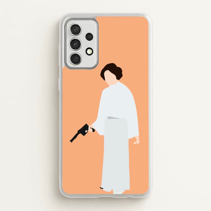 Leia Faceless With Gun  - Star Wars Phone Case for Galaxy A52 / A52s
