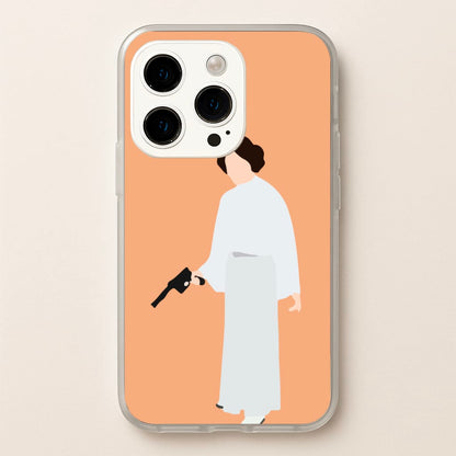 Leia Faceless With Gun  - Star Wars Phone Case for iPhone 14 Pro