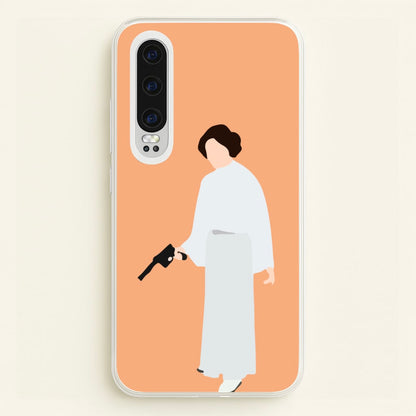 Leia Faceless With Gun  - Star Wars Phone Case for Huawei P30