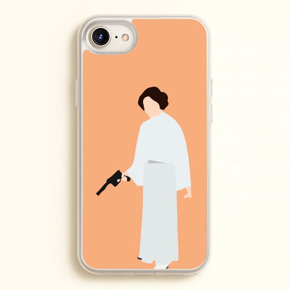 Leia Faceless With Gun  - Star Wars Phone Case for iPhone 6 / 7 / 8 / SE