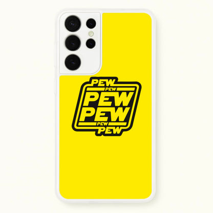 Pew Pew  - Star Wars Phone Case for Galaxy S21 Ultra