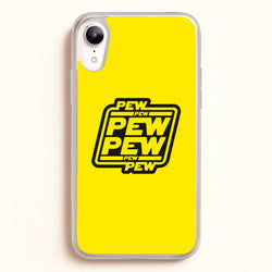 Pew Pew  - Star Wars Phone Case for iPhone XR