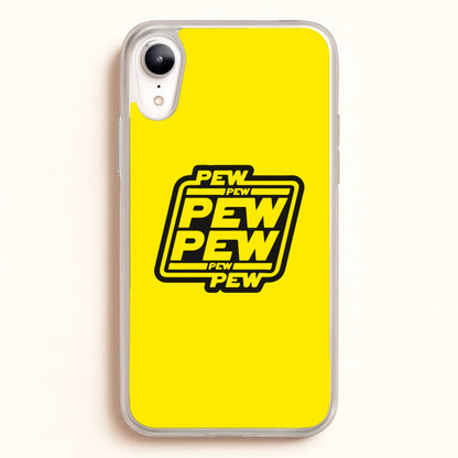 Pew Pew  - Star Wars Phone Case for iPhone XR