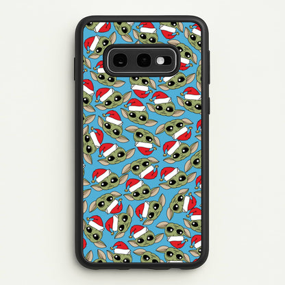 Baby Yoda Christmas Pattern  - Star Wars Phone Case for Galaxy S10e