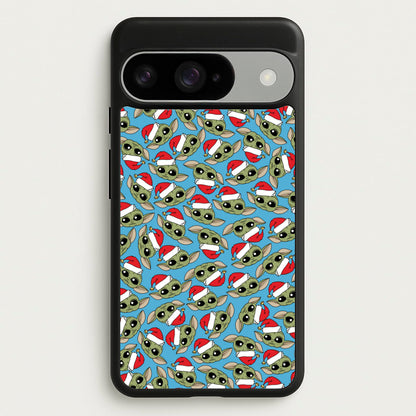 Baby Yoda Christmas Pattern Phone Case for Google Pixel 10 / 10 Pro