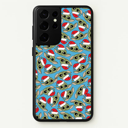 Baby Yoda Christmas Pattern  - Star Wars Phone Case for Galaxy S21 Ultra