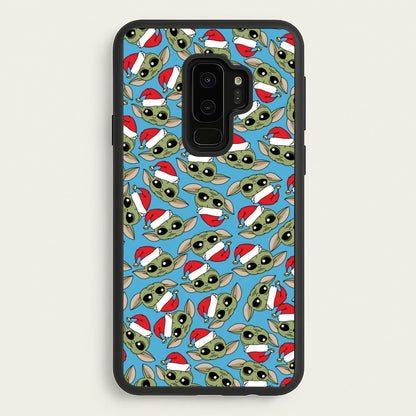 Baby Yoda Christmas Pattern  - Star Wars Phone Case for Galaxy S9 Plus