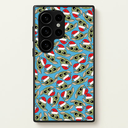 Baby Yoda Christmas Pattern  - Star Wars Phone Case for Galaxy S24 Ultra