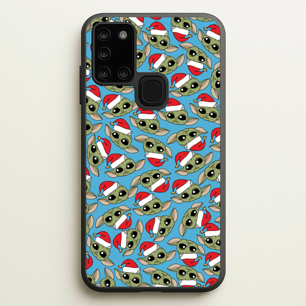 Baby Yoda Christmas Pattern  - Star Wars Phone Case for Galaxy A21s