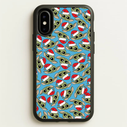 Baby Yoda Christmas Pattern  - Star Wars Phone Case for iPhone X / XS