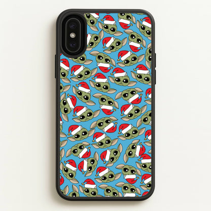 Baby Yoda Christmas Pattern  - Star Wars Phone Case for iPhone XS Max