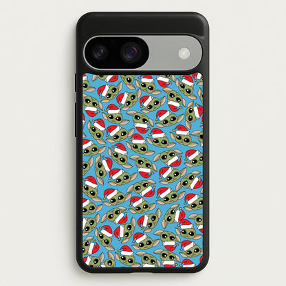 Baby Yoda Christmas Pattern  - Star Wars Phone Case for Google Pixel 9 / 9 Pro